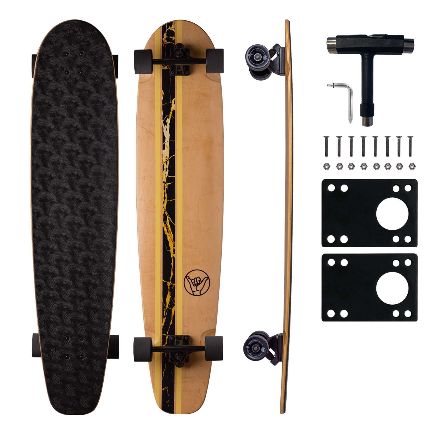 Plank Black Barefoot Skateboards - Classic Design, Enhanced Performance – Bay