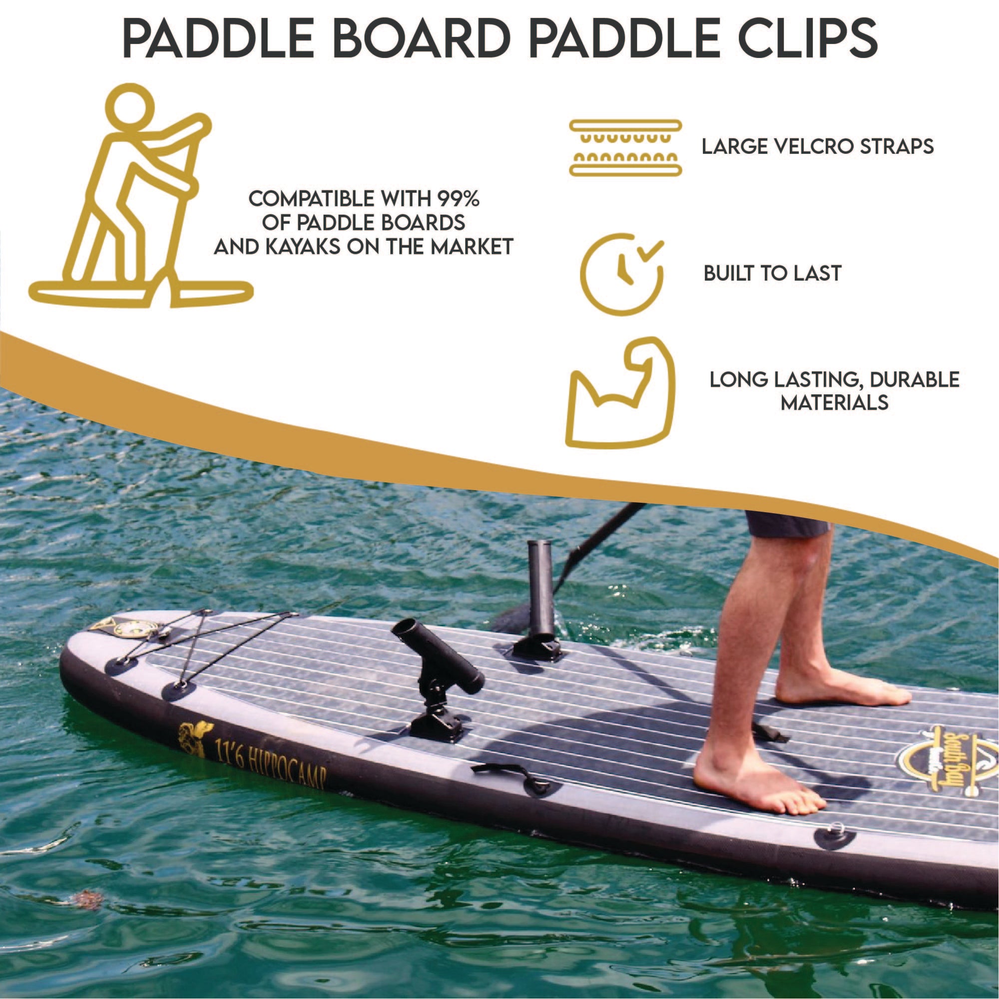 South Bay Board Co. - SUP / Kayak Paddle Clips - The Best Soft Top  Surfboards in the World